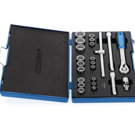 Zestaw kluczy nasadowych GEDORE D19 EMU-20 23-częściowy 1/2 ″ ( 4000880523 )