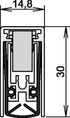 ATHMER Türdichtung Schall-Ex® L-15/30 WS 1-880 1-seitig Länge 708 mm ( 3327023200 )