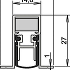 ATHMER uszczelka do drzwi Schall-Ex(R) DUO L-15/28 OS 1-404 2-stronna długość 708 mm ( 3327023035 )