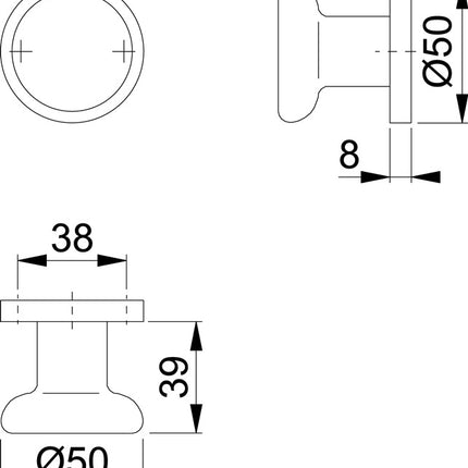 Gałka drzwiowa HOPPE 54/11 aluminium F2 ( 3000252028 )
