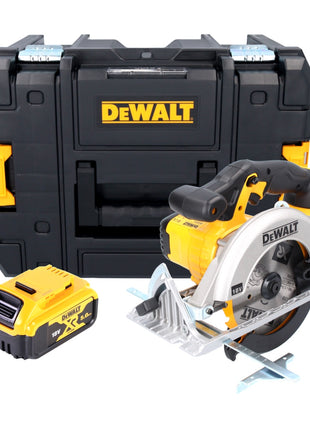 DeWalt DCS 391 NT Akku Handkreissäge 18 V 165 mm + 1x Akku 5,0 Ah + TSTAK - ohne Ladegerät - Toolbrothers