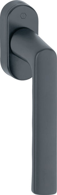 Klamka okienna HOPPE Hamburg 0700L/U26 Aluminium F9714M czarny mat ( 3000203154 )
