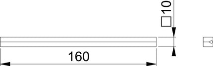 Wrzeciono kwadratowe HOPPE Wrzeciono o profilu dwuteowym kwadratowe 10 x 100 mm ( 3311003022 )