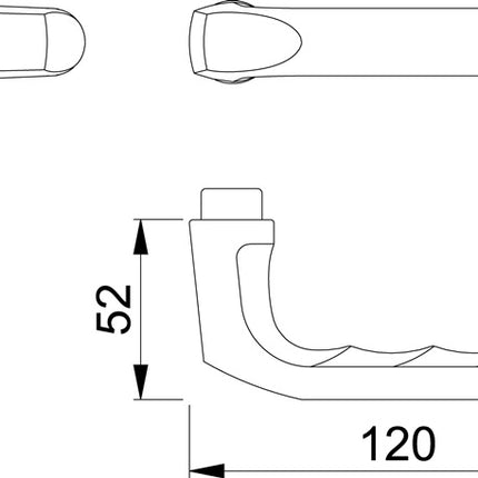 Para klamek HOPPE London 113 Aluminium F4 ( 3000252066 )