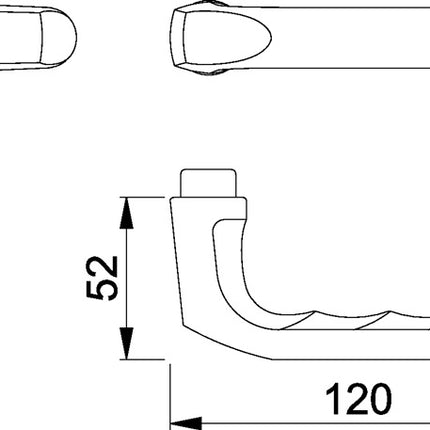 Para klamek HOPPE London 113 Aluminium F1 ( 3000252122 )