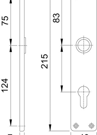 Para płyt długich HOPPE 202SP F4 / kolor brązowy F4 ( 3000252128 )