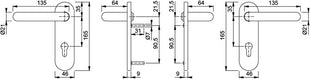 Zestaw przeciwpożarowy HOPPE Paris FS-K138F/353K PVC-U F9005 D/D ( 3000251118 )