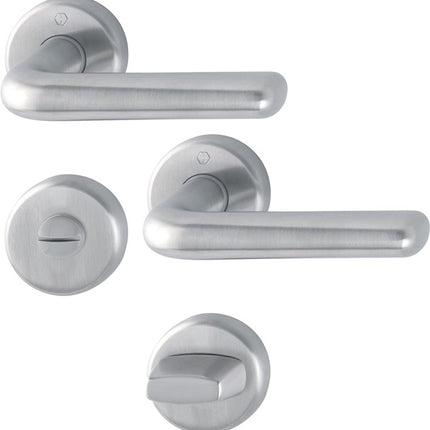 HOPPE Zestaw rozet Helsingborg E1730Z/17KV/17KVS Stal nierdzewna F69 ( 3000252053 )