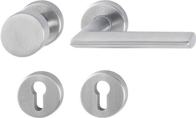 HOPPE Zestaw rozet Stockholm E58/42KV/42KVS/1140Z Stal nierdzewna F69 ( 3000252354 )