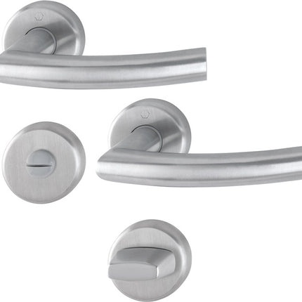 HOPPE Zestaw rozet Narvik E1430ZP/17KV/17KVS Stal nierdzewna F69 ( 3000252277 )