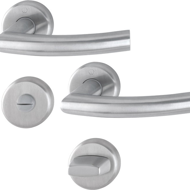 HOPPE Zestaw rozet Narvik E1430ZP/17KV/17KVS Stal nierdzewna F69 ( 3000252277 )