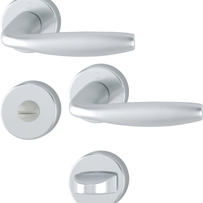 Zestaw róż HOPPE New York 1810/42KV/42KVS Aluminium F1 ( 3000203560 )