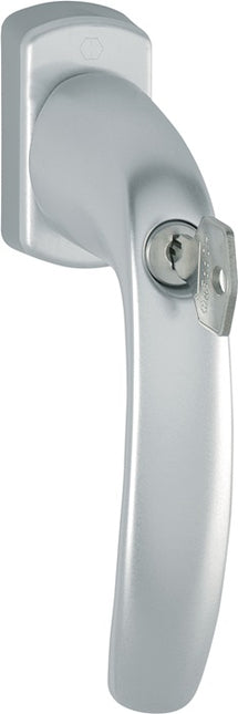 Klamka okienna HOPPE New York 0810S/U10 aluminium F9016 / biały ( 3000203675 )