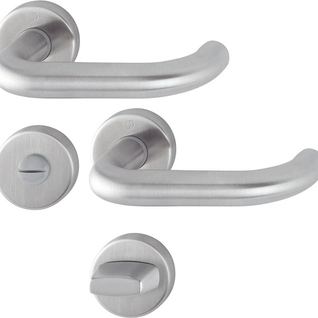 HOPPE Zestaw rozet Paris E138Z/42KV/42KVS Stal nierdzewna F69 ( 3000203010 )