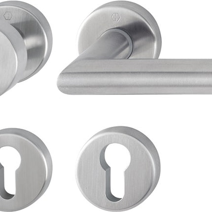 HOPPE Zestaw rozet Amsterdam E58/42KV/42KVS/1400Z Stal nierdzewna F69 ( 3000203003 )