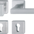 HOPPE Zestaw rozet Dallas E43L/52KV/52KVS/1643Z Stal nierdzewna F69 ( 3000220027 )