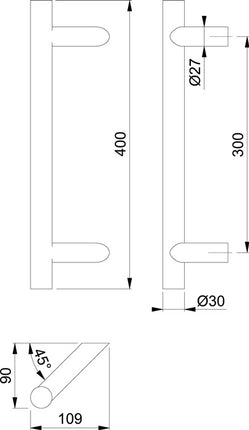 HOPPE zasuwnica E5012 stal nierdzewna kolor nr F69 ( 3000202049 )