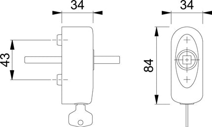 HOPPE Rozeta EUS950S 100NM Stal nierdzewna matowa ( 8000348702 )