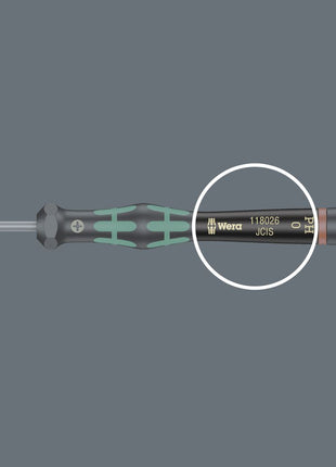 WERA Tournevis précision pour l'électronique 2035 2,5 mm longueur des lames 80 mm ( 4300001758 )