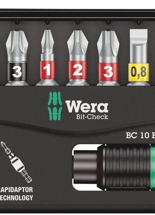 WERA Assortiment d'embouts Bit-Check 10 BiTorsion 1 10 pièces ( 4000829670 )