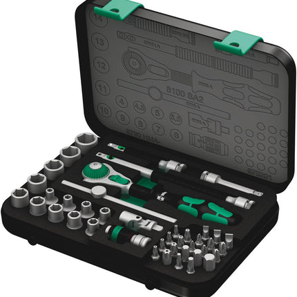 WERA Zyklop Speed 42-częściowy zestaw kluczy nasadowych 1/4 ″ ( 4000820556 )
