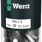 WERA duże opakowanie bitów 855/1 Z 1/4 ″ PZD 2 Długość 25 mm ( 4000822268 )