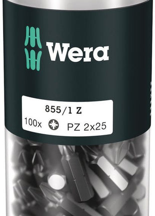 WERA duże opakowanie bitów 855/1 Z 1/4 ″ PZD 2 Długość 25 mm ( 4000822268 )