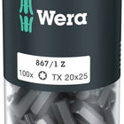 WERA duże opakowanie bitów 867/1 Z 1/4 ″ T 20 Długość 25 mm ( 4000822271 )