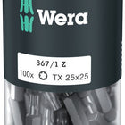 WERA duże opakowanie bitów 867/1 Z 1/4 ″ T 25 Długość 25 mm ( 4000822273 )
