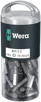 WERA duże opakowanie bitów 867/1 Z 1/4 ″ T 25 Długość 25 mm ( 4000822273 )