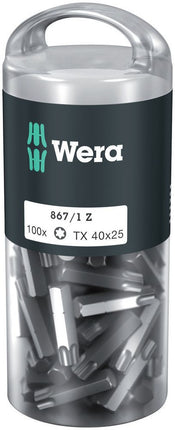 WERA duże opakowanie bitów 867/1 Z 1/4 ″ T 40 Długość 25 mm ( 4000822274 )