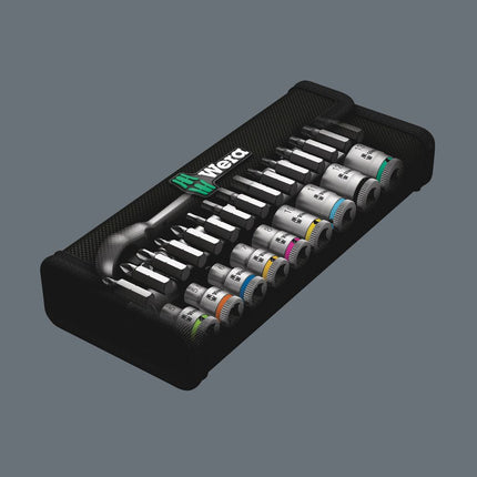 Zestaw kluczy nasadowych WERA 8100 SA 7 Zyklop 28-częściowy 1/4 ″ ( 4000821653 )