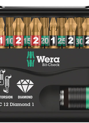 WERA Bitsortiment Bit-Check Diamond 1 12-teilig ( 4000829037 )