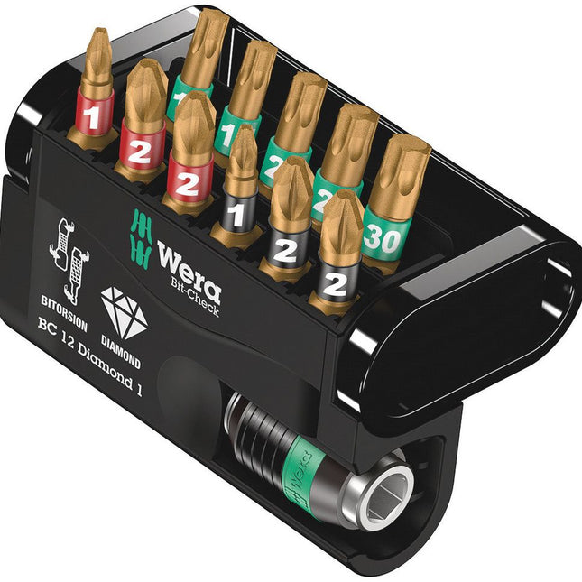 12-częściowy zestaw bitów WERA Bit-Check Diamond 1 ( 4000829037 )