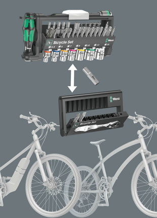 WERA Bit-/Steckschlüsselset Bicycle Set 3 41-teilig ( 4000829862 )