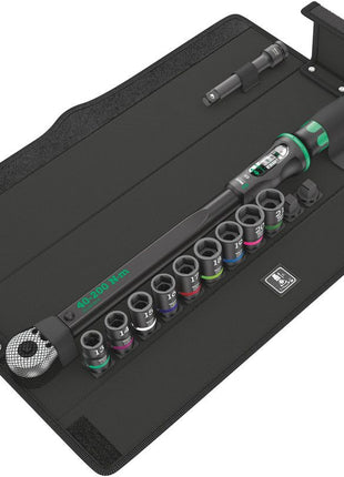 WERA Juego de llaves dinamométricas Klick-Torque C 3 Set 2 11 piezas 40-200 Nm 1/2″ (4000822316)