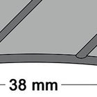 PG LM szyna przejściowa szerokość 38 mm długość 90 cm aluminium kolor srebrny ( 3000259509 )