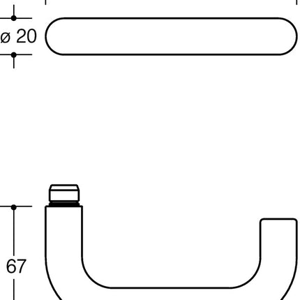 Zestaw rozet HEWI 111R03.133 Plastic 90 ( 3000205061 )