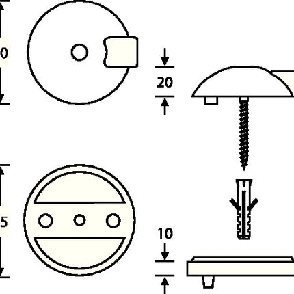 Sprężyna podłogowa FSB 38 3884 Ø 70 mm wysokość 20 mm ( 3316002016 )