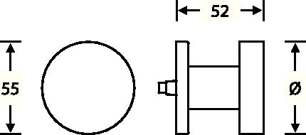 Gałka drzwiowa FSB 23 0829 0005 Aluminium 0105 ( 3311102134 )