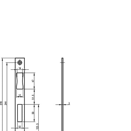 Płyta uderzeniowa BKS ze stali nierdzewnej B 9000 ( 3000250569 )