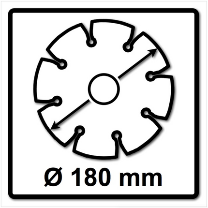 WellCut Diamond Blade Diamant Trennscheibe 180 x 25,4 mm Profi Continuous (555 - 180 / 25) - Toolbrothers