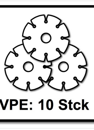 WellCut WCM 11532 - 10 Stück Trennscheiben 115 mm für Metalle - Toolbrothers