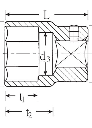 STAHLWILLE Steckschlüsseleinsatz 55 3/4 ″ 6-kant ( 4000826459 )