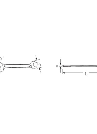 STAHLWILLE Clé à fourche MOTOR 10 4 x 5 mm longueur 100 mm ( 4000826141 )