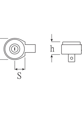 STAHLWILLE Grzechotka nasadowa 735/5 3/8 ″ 9 x 12 mm ( 4000826583 )