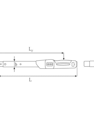 STAHLWILLE Clé dynamométrique 730/65 Fix 130-650 Nm ( 4000826532 )