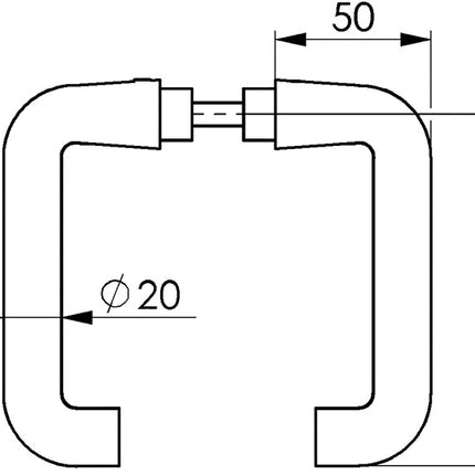 Para klamek AMF 475 z jasnego metalu 105 ( 3311021071 )