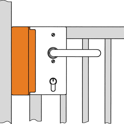 Pudełko na elektrozaczep AMF 147B-40 pasujące do elektrozaczepu ( 3000251263 )