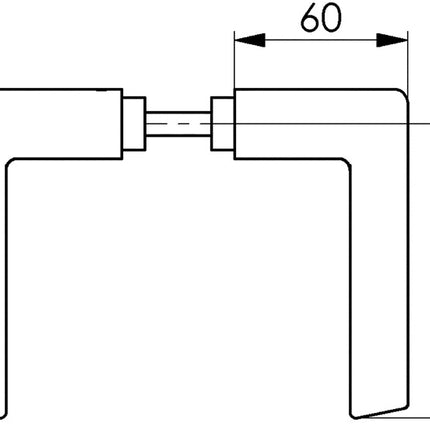 Para klamek AMF 465 jasny metal 105 ( 3311021069 )